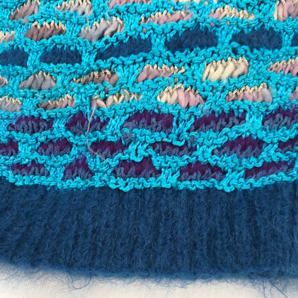 COPY - VTG COLLEEN TOLAND handmade knit & crochet sweater - Picture 9 of 16